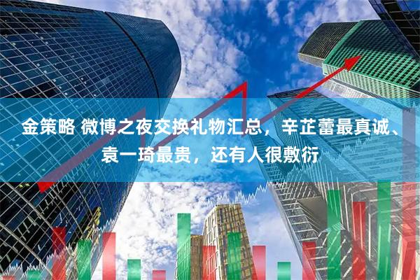 金策略 微博之夜交换礼物汇总，辛芷蕾最真诚、袁一琦最贵，还有人很敷衍